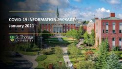 COVID-19 INFORMATION PACKAGE: January 2021 - St ...