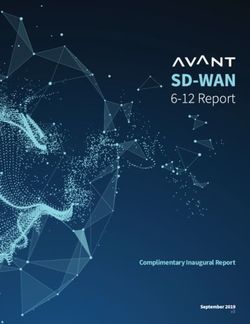 Complimentary Inaugural Report - AVANT Communications