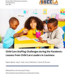 Child Care Staffing Challenges during the Pandemic: Lessons from Child Care Leaders in Louisiana
