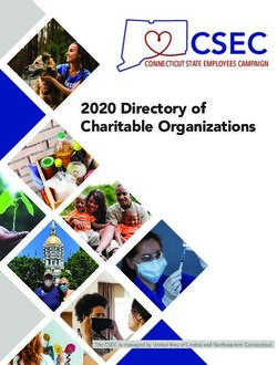 CSEC 2020 Directory of Charitable Organizations - CT State ...