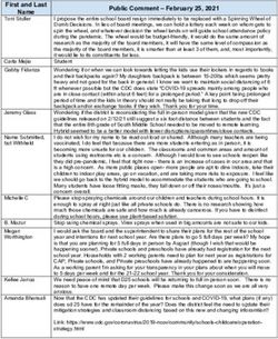 Public Comment - February 25, 2021