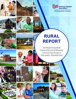 RURAL REPORT Challenges Facing Rural Communities and the Roadmap to Ensure Local Access to High-quality, Affordable Care - American Hospital ...