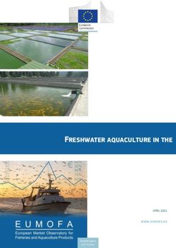 FRESHWATER AQUACULTURE IN THE EU - EUMOFA