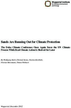 Sands Are Running Out for Climate Protection - Publication Server of the ...
