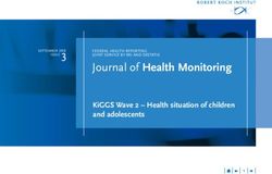 JOURNAL OF HEALTH MONITORING - KIGGS WAVE 2 - HEALTH SITUATION OF CHILDREN AND ADOLESCENTS - RKI