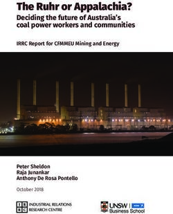 The Ruhr or Appalachia? - Deciding the future of Australia's coal power workers and communities - International Trade Union ...