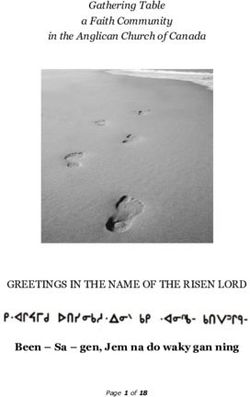 GREETINGS IN THE NAME OF THE RISEN LORD - Been - Sa - gen, Jem na do waky gan ning