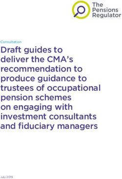 Draft guides to deliver the CMA's recommendation to produce guidance to trustees of occupational pension schemes on engaging with investment ...