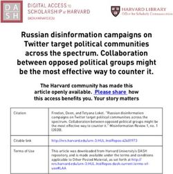Russian disinformation campaigns on Twitter target political communities across the spectrum. Collaboration between opposed political groups might ...