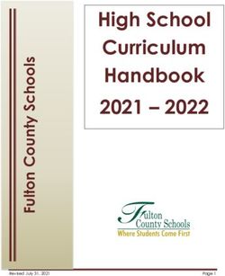 High School Curriculum Handbook 2021 2022