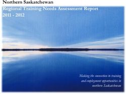 Northern Saskatchewan Regional Training Needs Assessment Report 2011 2012 - Making the connection to training and employment opportunities in ...