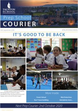 IT'S GOOD TO BE BACK - Taunton School