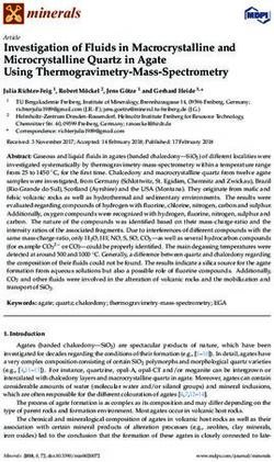 Investigation of Fluids in Macrocrystalline and Microcrystalline Quartz in Agate Using Thermogravimetry-Mass-Spectrometry - MDPI