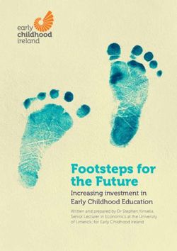 Footsteps for the Future - Increasing investment in Early Childhood Education Written and prepared by Dr Stephen Kinsella, Senior Lecturer in ...