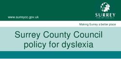 Surrey County Council policy for dyslexia - www.surreycc.gov.uk