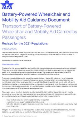 Battery-Powered Wheelchair And Mobility Aid Guidance Document - IATA