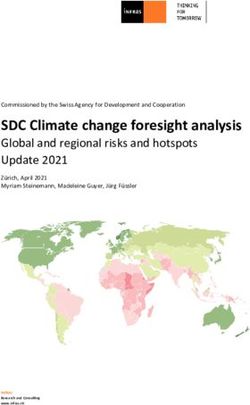 SDC Climate change foresight analysis - Global and regional risks and ...