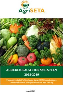 AGRICULTURAL SECTOR SKILLS PLAN - 2018-2019 Prepared on behalf of the Sector by AgriSETA for submission to the Department of Higher Education and ...