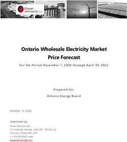 Ontario Wholesale Electricity Market Price Forecast - For the ...