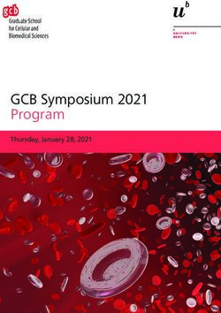 GCB Symposium 2021 Program - Thursday, January 28, 2021 - Graduate School for ...