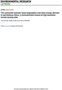 The connection between forest degradation and urban energy demand in sub-Saharan Africa: a characterization based on high-resolution remote ...