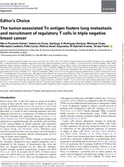 Editor's Choice The tumor-associated Tn antigen fosters lung metastasis and recruitment of regulatory T cells in triple negative breast cancer