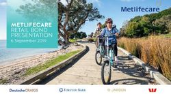 METLIFECARE RETAIL BOND PRESENTATION 6 September 2019