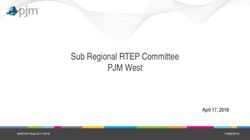 Sub Regional RTEP Committee PJM West - April 17, 2018