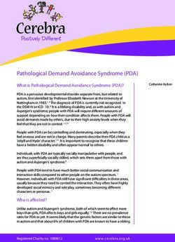 Pathological Demand Avoidance Syndrome (PDA) - Children ...