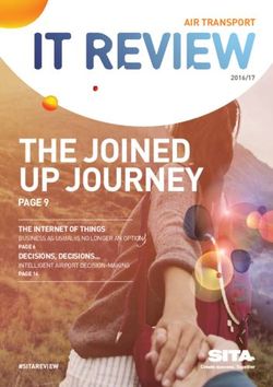 THE JOINED UP JOURNEY - AIR TRANSPORT - SITA