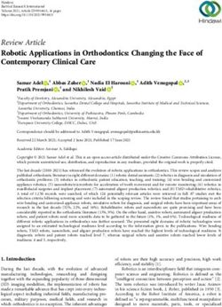Review Article Robotic Applications in Orthodontics: Changing the Face of Contemporary Clinical Care - Hindawi ...