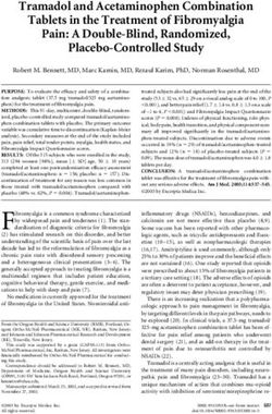 Tramadol and Acetaminophen Combination Tablets in the Treatment of Fibromyalgia Pain: A Double-Blind, Randomized, Placebo-Controlled Study
