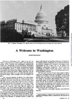 A Welcome to Washington - Science