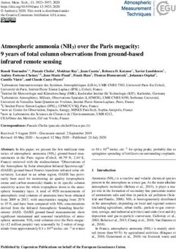 Atmospheric ammonia (NH3) over the Paris megacity: 9 years of total column observations from ground-based infrared remote sensing - Karlsruher ...