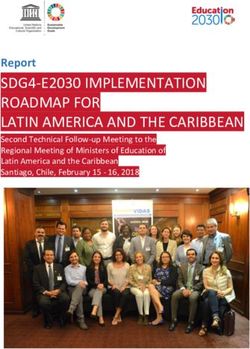 SDG4-E2030 IMPLEMENTATION ROADMAP FOR LATIN AMERICA AND THE CARIBBEAN - Report