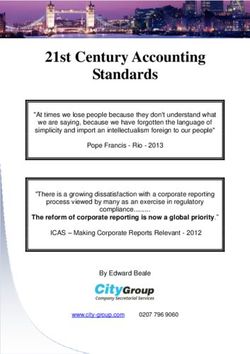 21st Century Accounting Standards - City Group