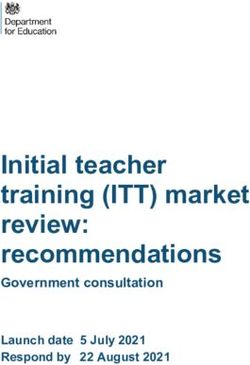 Initial teacher training (ITT) market review: recommendations - Government consultation - Consultation Hub