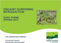 ORGANIC GARDENING INTRODUCTION - DUKE FARMS SPRING 2012 EVE SPRINGWOOD MINSON Community Garden Coordinator and Instructor