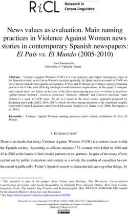 News values as evaluation. Main naming practices in Violence Against Women news stories in contemporary Spanish newspapers