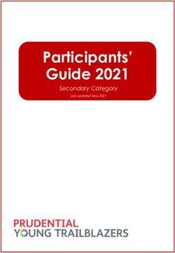 Participants' Guide 2021 - Secondary Category - Prudential Young Trailblazers