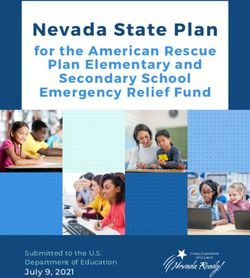Nevada State Plan for the American Rescue Plan Elementary and Secondary School - Emergency Relief Fund