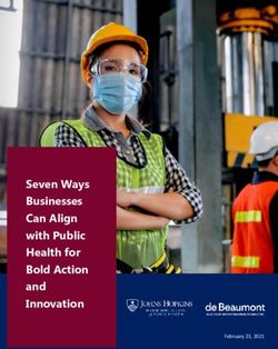 Seven Ways Businesses Can Align with Public Health for Bold Action and Innovation - February 23, 2021