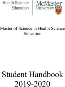 Student Handbook 2019-2020 - Master of Science in Health Science Education - Master of Health Science ...