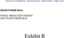 Exhibit B FILED UNDER SEAL PUBLIC REDACTED VERSION NOT FILED UNDER SEAL