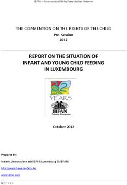 REPORT ON THE SITUATION OF INFANT AND YOUNG CHILD FEEDING IN LUXEMBOURG