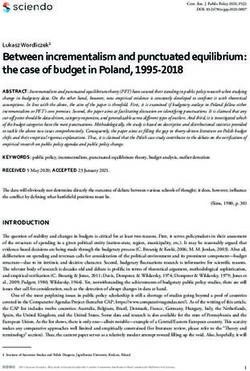 Between incrementalism and punctuated equilibrium: the case of budget in Poland, 1995-2018 - Sciendo