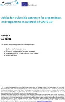 Advice for cruise ship operators for preparedness and response to an outbreak of COVID-19