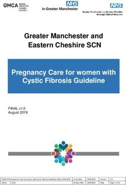Greater Manchester and Eastern Cheshire SCN Pregnancy Care for women with Cystic Fibrosis Guideline