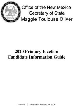 2020 Primary Election Candidate Information Guide - Version 1.2 - Published January 30, 2020 - Lincoln ...