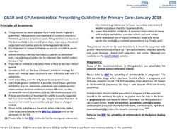 C&SR and GP Antimicrobial Prescribing Guideline for Primary Care: January 2018